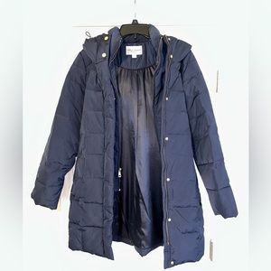 Cole Haan Navy Blue Puffer Coat
